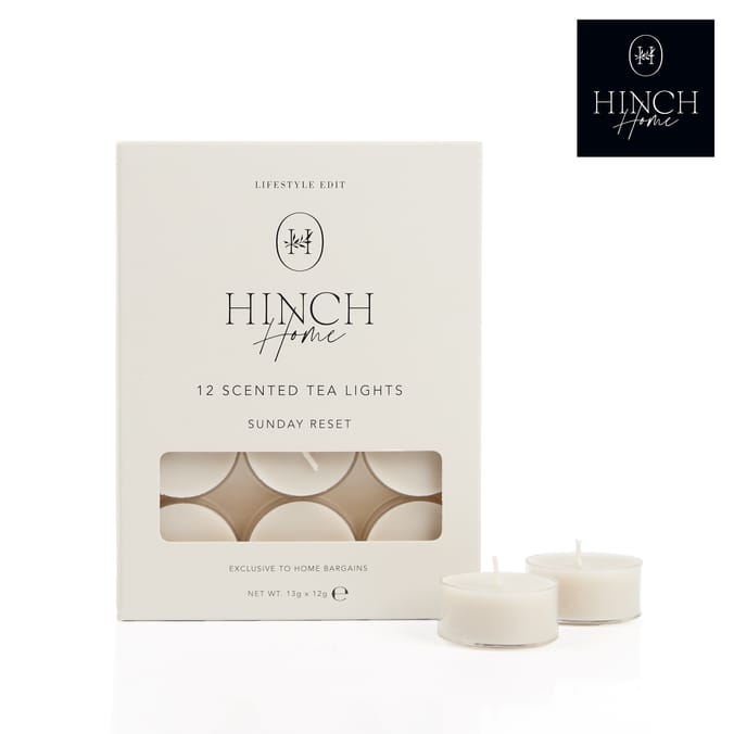Hinch Home Scented Tealights 12 Pack - Sunday Reset