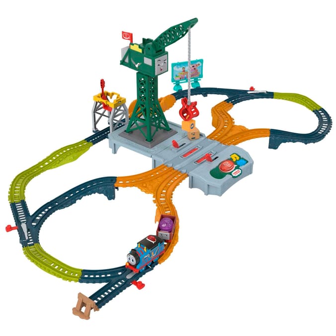 Thomas Friends Talking Cranky Delivery Train Set Home Bargains