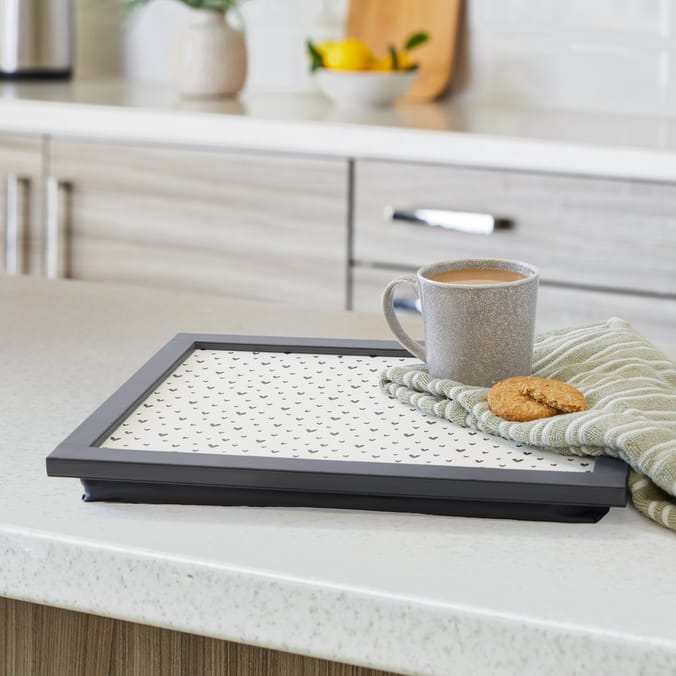 Kitchen Faux Leather Lap Tray 