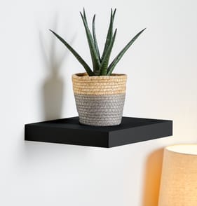 Home Floating Wall Shelf - Black