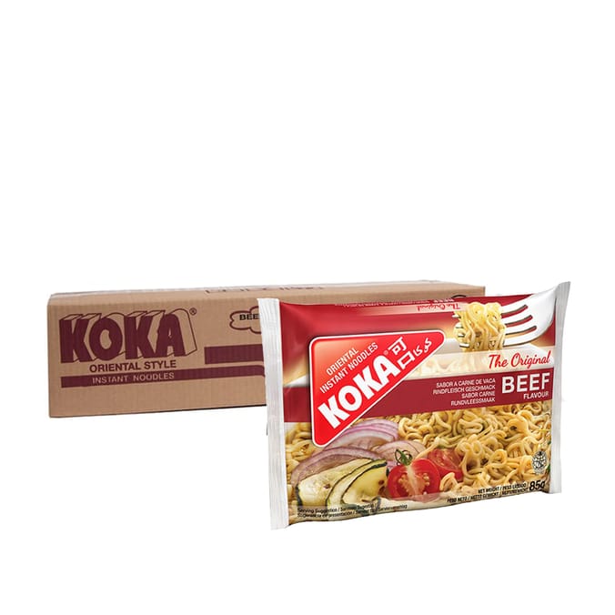Koka The Original Beef Flavour Oriental Instant Noodles 85g x30