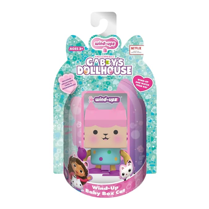 Wind-Upz Collectible Walking Vinyl Figure - Gabby's Dollhouse Baby Box Cat