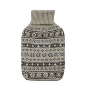 Warm At Heart 800ml Hot Water Bottle - Grey