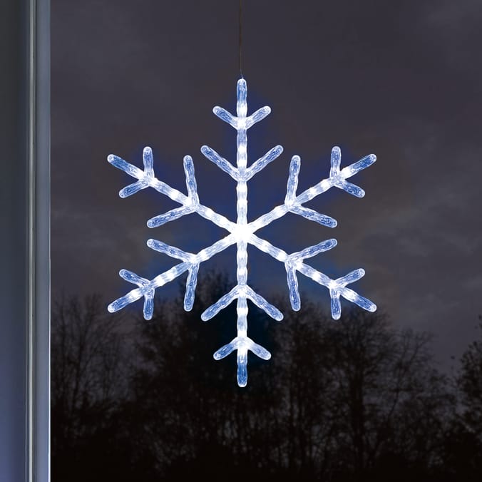 Prestige Battery Operated LED Window Light - Snowflake