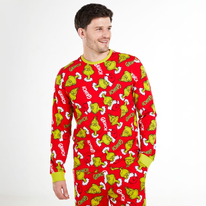 Mens Red Grinch Pyjamas