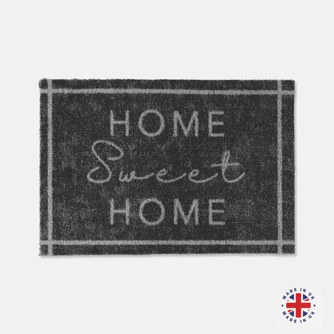 Home Sweet Home Charcoal Door Mat 40x60