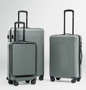 Salisburys Hard Shell Lisbon Expandable Suitcase - Grey