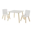 Liberty House Toys Toddler Bed and Table and Two Chairs Set - White