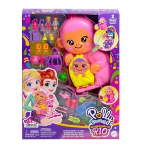 Polly Pocket Momma Monkey & Baby