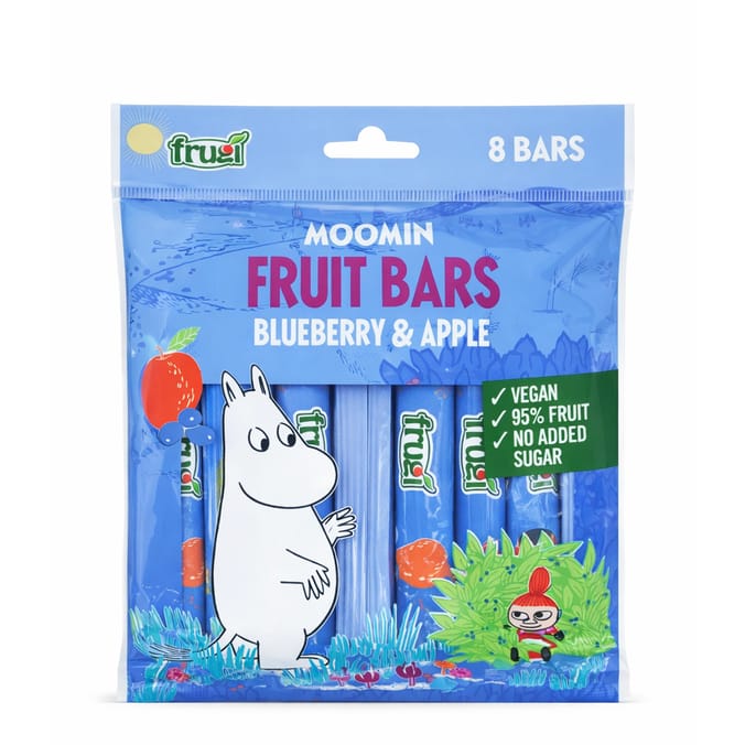 Frugi Moomin Fruit Bars 8 Pack 120g - Blueberry & Apple