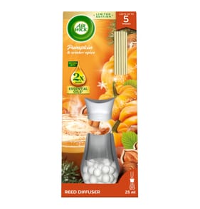 Air Wick Essential Oils Reeds Diffuser 25ml - Pumpkin & Winter Spice