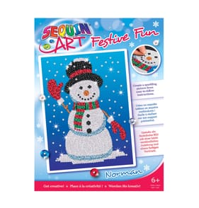 Sequin Art - Snowman