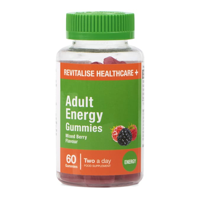 Revitalise Healthcare + Adult Energy Gummies 60s - Mixed Berry
