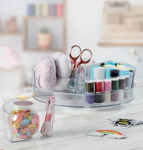 Utility Rotating Storage With 5 Compartments