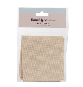 Hand Made With Love Aida Fabric