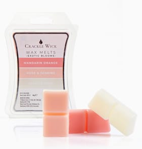 Crackle Wick Wax Melts - Exotic Blooms x2