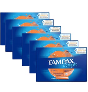 Tampax Compak Super Plus Tampons With Applicator 18 Tampons x6