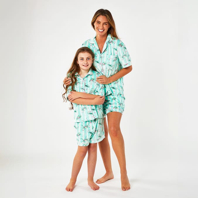 Disney Stitch Girls Valour Stripe Pyjamas