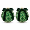 Festive Feeling Large Christmas Bauble with Bow 2 Pack