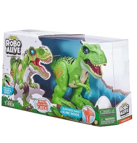 Robo Alive Attacking T-Rex - Green