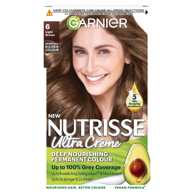 Garnier Nutrisse Ultra Crème Hair Dye - 6 Light Brown