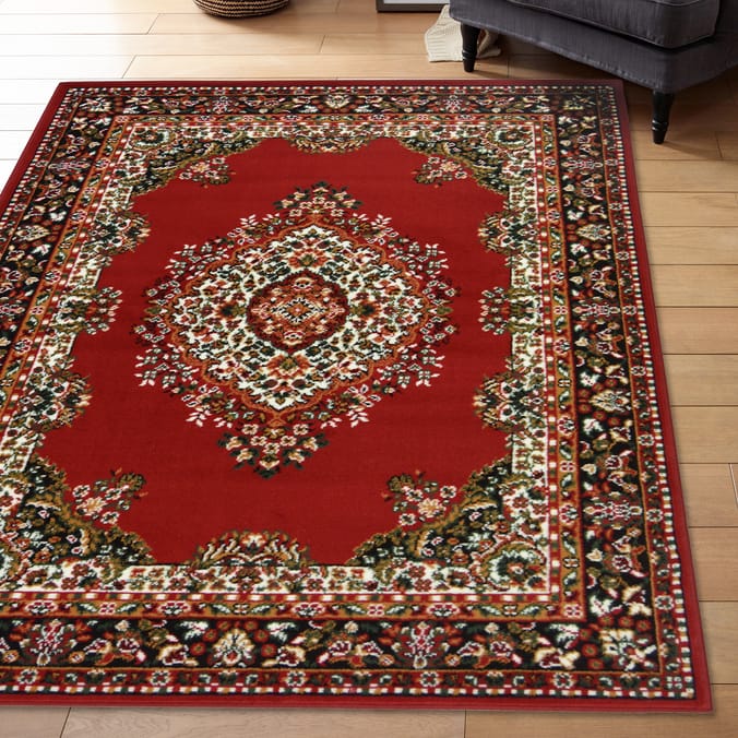 Essentials Maestro Traditional Rug - Red 160 x 230cm