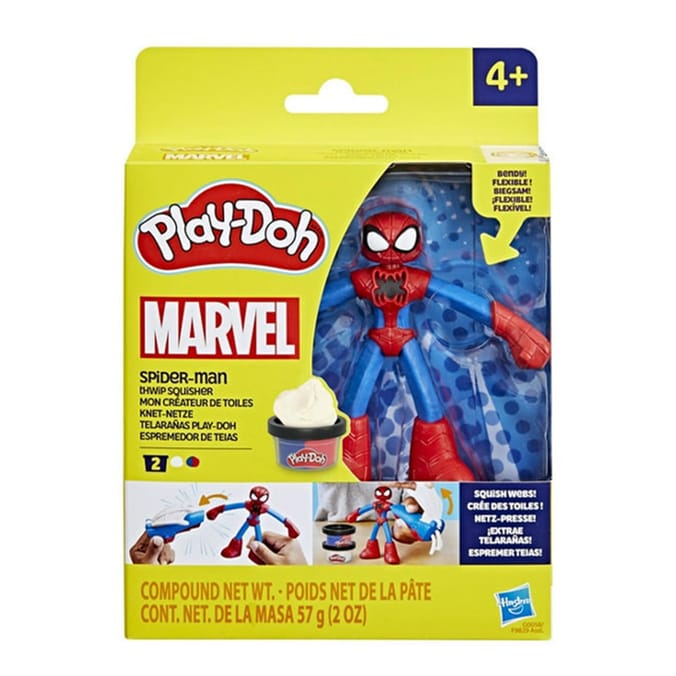 Play-Doh Marvel Spider-Man Thwip Squisher Action Figure Playset