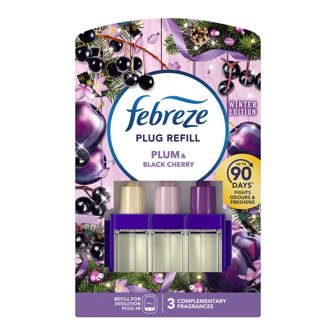 Febreze 3Volution Air Freshener Plug In Refill 20ml - Plum & Black Cherry