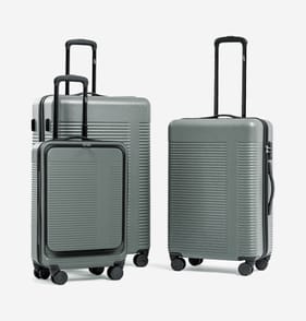 Salisburys Hard Shell Lisbon Expandable Suitcase - Grey