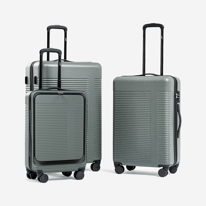 Salisburys Hard Shell Lisbon Expandable Suitcase - Grey