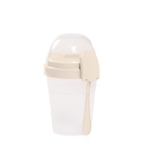 Everyday Essentials Container with Spoon - Cream
