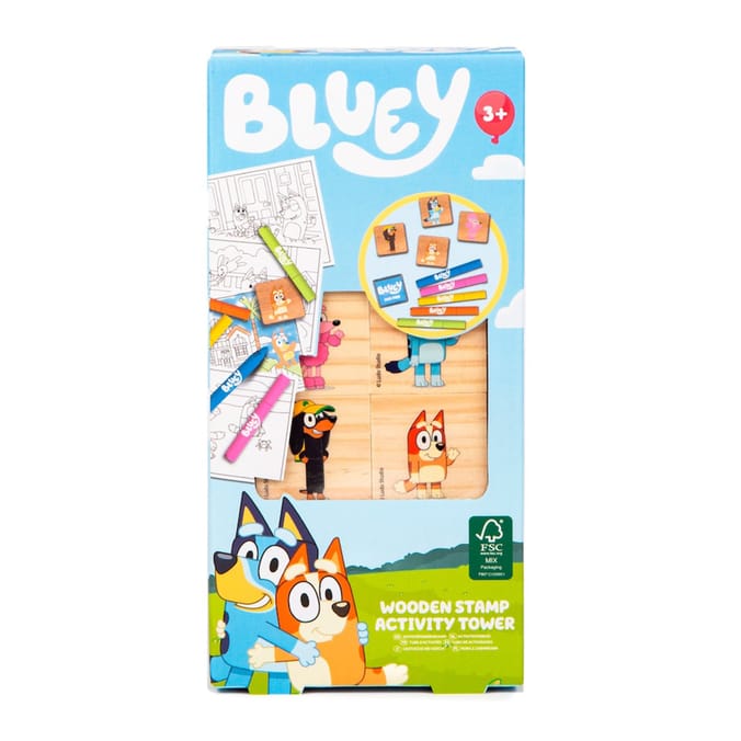 Bluey Wooden Stamp Activity Tower