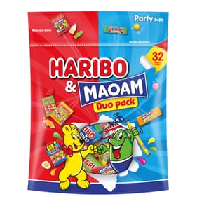 Haribo & Maoam 32 Mini Bags Duo Pack 450g