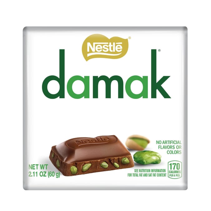 Nestle Damak Fine Chocolate With Pistachios 60g