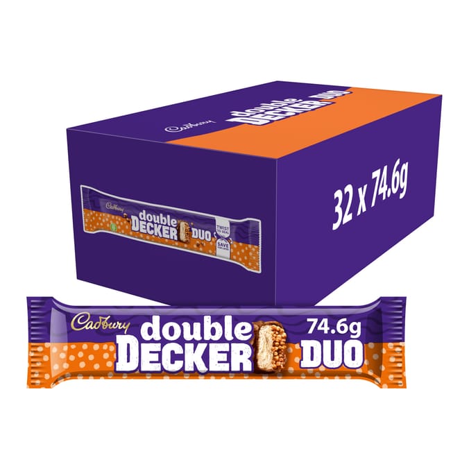 Cadbury Double Decker Duo Chocolate Bar 74.6g