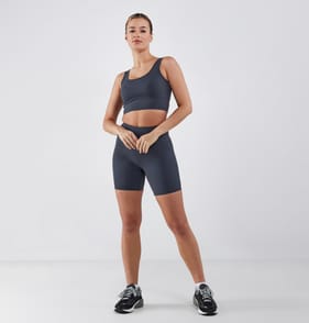 Active By Originals Ladies Grey Cycling Shorts - 10-12