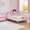 Liberty House Toys Kids White Toddler Bed – Spread Your Wings and Fly