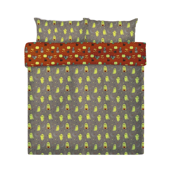 Hallow Scream Glow In The Dark Duvet Cover Set
