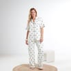 Originals Ladies Button Bow Pyjamas Set with Scrunchy