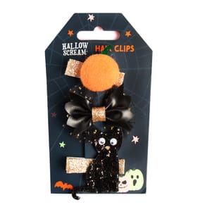 Hallow Scream Hair Clips