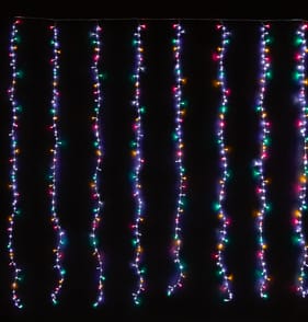 Prestige Mains Operated LED Waterfall Curtain Lights - Multi-Colour