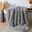 The Winter Warmer Collection Wren Faux Fur Throw - Grey 