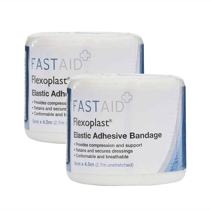 FastAid Flexoplast Elastic Adhesive Bandage x2