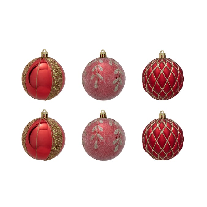 Feeling Festive Baubles 6 Pack Home Bargains