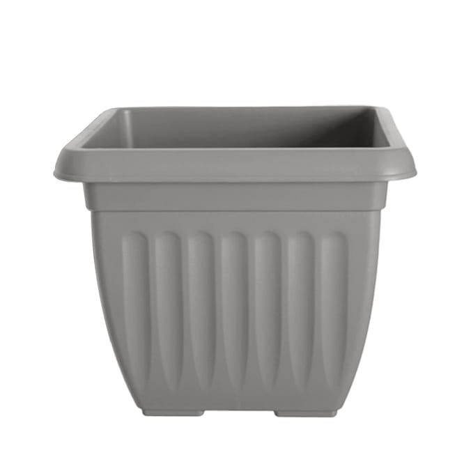 Whitefurze Athens Square Planter 40cm - Grey