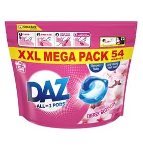 Daz All-in-1 Washing Capsules 54 Washes - Cherry Blossom