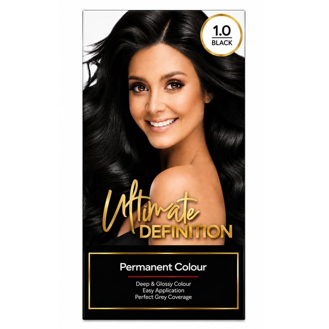 Ultimate Definition Permanent Hair Colour - 1.0 Black