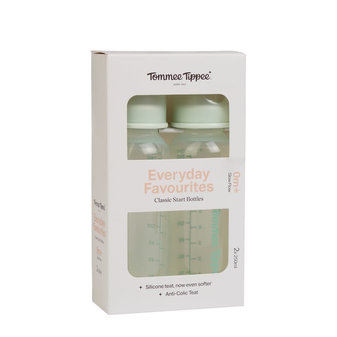 Tommee Tippee Everyday Favourites Classic Start Bottles 2 x 250ml