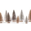 Winter Luxe Sisal Brush Christmas Trees Set Of 8