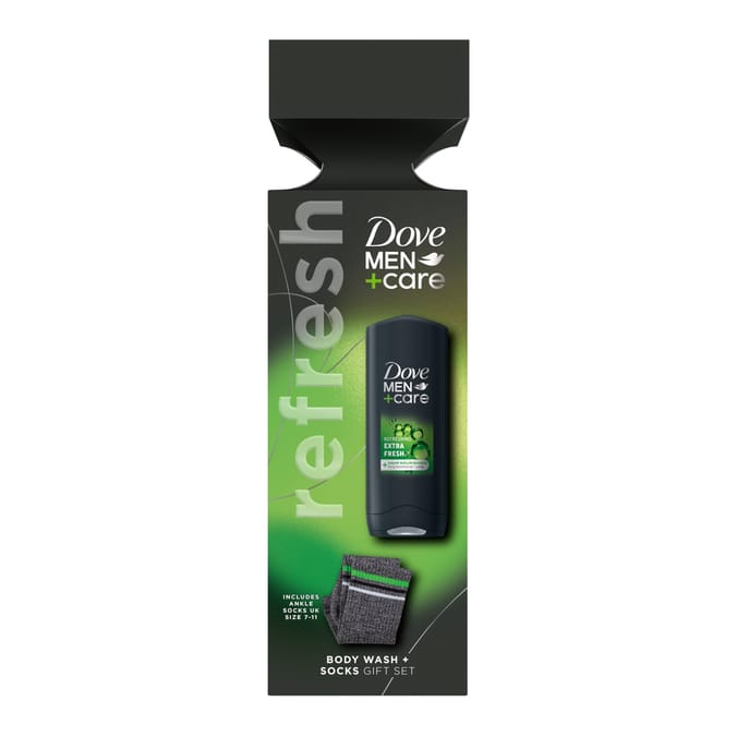 Dove Men+Care Refresh Gift Set - Body Wash & Socks